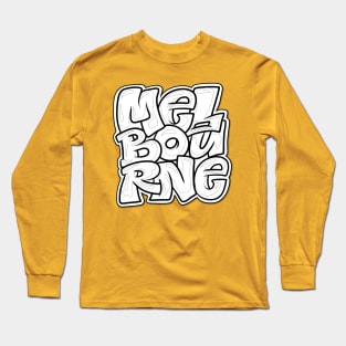 Melbourne - City Graffiti Long Sleeve T-Shirt